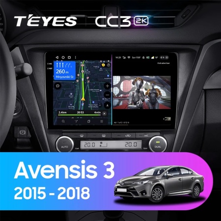 Navigatie Auto Teyes CC4 Toyota Avensis 3 2015-2018 8+128GB 10.36" QLED Octa-core 2.7Ghz, Android 4G Bluetooth 5.1 DSP - Img 2