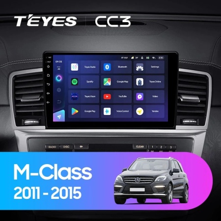 Navigatie Auto Teyes CC4L Mercedes-Benz ML W166 2011-2015 6+64GB 9" QLED Qualcomm 2Ghz, Android 4G Bluetooth 5.1 DSP - Img 2