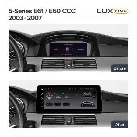 Navigatie auto Teyes Lux One BMW Seria 5 E60 2003-2007 CCC 6+128GB 12.3 IPS Octa-Core 2.0 GHz Android 4G DSP Bluetooth 5.1 - Img 2