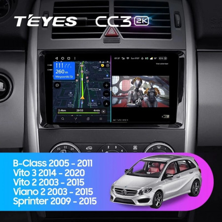 Navigatie Auto Teyes SPRO Plus Mercedes-Benz Vito 2 2003-2015 3+32GB 7" QLED Octa-core 1.8Ghz, Android 4G Bluetooth 5.1 DSP - Img 2