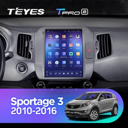 Navigatie Auto Teyes Tip Tesla TPRO 2 Kia Sportage 3 2010-2016 4+64GB 9.7" QLED Octa-core 1.8Ghz, Android 4G Bluetooth 5.1 DSP - Img 2