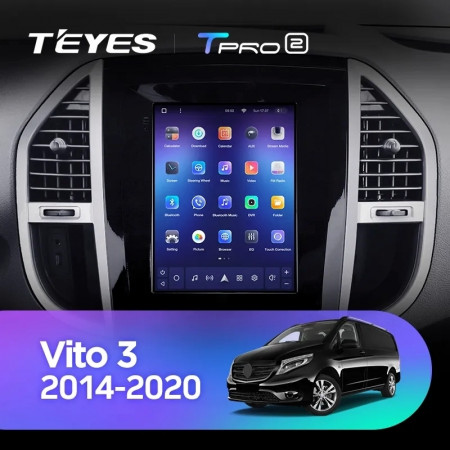 Navigatie Auto Teyes Tip Tesla TPRO 2 Mercedes-Benz Vito 3 2014-2020 3+32GB 9.7" QLED Octa-core 1.8Ghz, Android 4G Bluetooth 5.1 DSP - Img 2