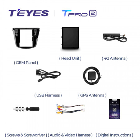 Navigatie Auto Teyes Tip Tesla TPRO 2 Nissan X-Trail 3 2013-2017 4+64GB 9.7" QLED Octa-core 1.8Ghz, Android 4G Bluetooth 5.1 DSP - Img 7