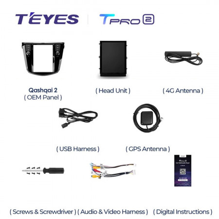 Navigatie Auto Teyes Tip Tesla TPRO 2 Nissan X Trail 3 T32 2013-2017 3+32GB 9.7" QLED Octa-core 1.8Ghz, Android 4G Bluetooth 5.1 DSP - Img 6