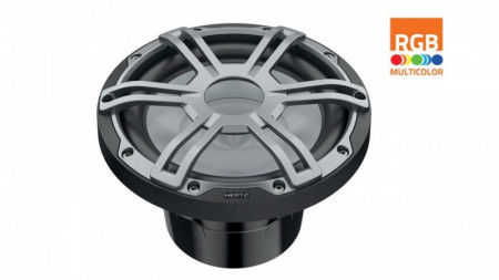 Subwoofer Marine Hertz HMS 10 S2-LD-G / SW, Negru / Alb, 250mm, 250W RMS, 2Ω - Img 2