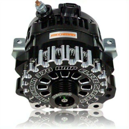Alternator Billet V-mount de 370 de amperi pentru motoarele Ford Modular SOHC - Img 3
