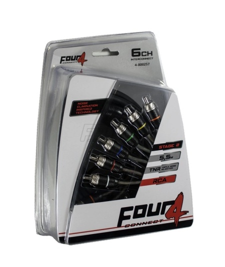 Cablu RCA Four Connect, 4-800355, Stage 2, 5.5 METRI, 6 canale - Img 3