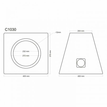 Incinta subwoofer universala, 250 mm, 30L - COD C1030 - Img 9