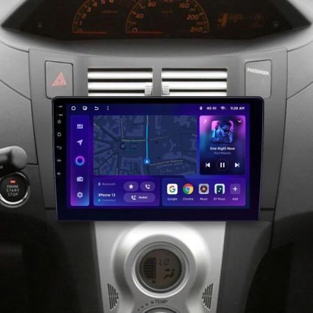 Navigatie Auto MOSS M3 Toyota Yaris 2005-2012 4+32GB 9" QLED Octa-core 2Ghz, Android 4G Bluetooth 5.1 DSP - Img 2
