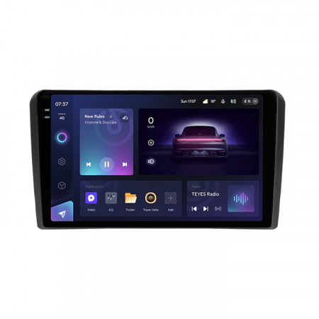 Navigatie Auto Teyes CC3 2K Audi A3 8P 2004-2013 6+128GB 9.5" QLED Octa-core 2Ghz Android 4G Bluetooth 5.1 DSP - Img 2