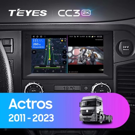 Navigatie Auto Teyes CC3 2K Mercedes-Benz Actros 2011-2023 6+128GB 9.5" QLED Octa-core 2Ghz, Android 4G Bluetooth 5.1 DSP - Img 2