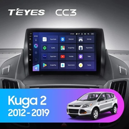 Navigatie Auto Teyes CC3 360 Ford Kuga 2013-2019 6+128GB 9" QLED Octa-core 1.8Ghz Android 4G Bluetooth 5.1 DSP - Img 2