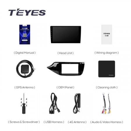 Navigatie Auto Teyes CC3 360 Kia Ceed 2 2012-2018 6+128GB 9" QLED Octa-core 1.8Ghz Android 4G Bluetooth 5.1 DSP - Img 8