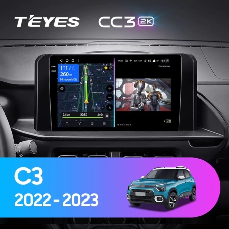 Navigatie Auto Teyes CC3 Citroen C3 CC21 2022-2023 6+128GB 10.2" QLED Octa-core 1.8Ghz, Android 4G Bluetooth 5.1 DSP - Img 2
