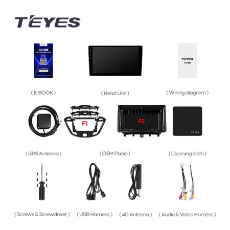 Navigatie Auto Teyes CC3 Ford Transit Custom 2012-2023 6+128GB 9" QLED Octa-core 1.8Ghz Android 4G Bluetooth 5.1 DSP - Img 8