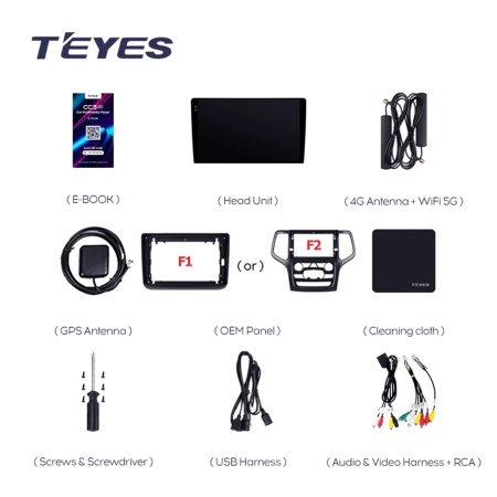 Navigatie Auto Teyes CC3 Jeep Grand Cherokee 2 2013-2020 4+32GB 9" QLED Octa-core 1.8Ghz, Android 4G Bluetooth 5.1 DSP - Img 10