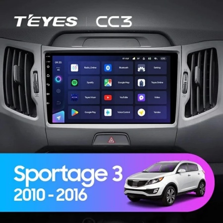 Navigatie Auto Teyes CC3 Kia Sportage 3 2010-2016 6+128GB 9" QLED Octa-core 1.8Ghz, Android 4G Bluetooth 5.1 DSP - Img 2