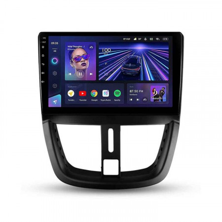 Navigatie Auto Teyes CC3 Peugeot 207 2006-2015 4+32GB 9" QLED Octa-core 1.8Ghz Android 4G Bluetooth 5.1 DSP - Img 2