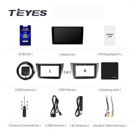 Navigatie Auto Teyes CC3L Seat Altea 5P 2004-2015 4+32GB 9" IPS Octa-core 1.6Ghz, Android 4G Bluetooth 5.1 DSP - Img 6