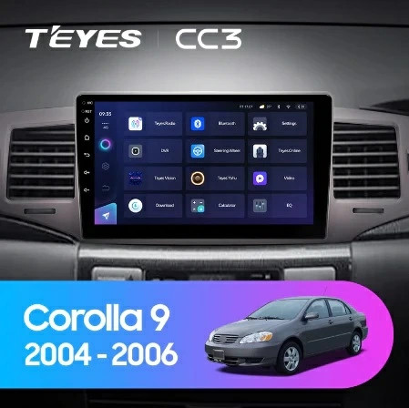 Navigatie Auto Teyes CC3L Toyota Corolla 9 2000-2006 4+32GB 9&quot; IPS Octa-core 1.6Ghz Android 4G Bluetooth 5.1 DSP - Img 2