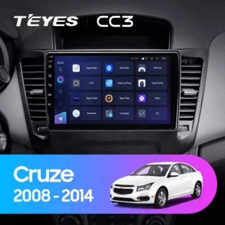 Navigatie Auto Teyes CC4 Chevrolet Cruze J300 2008-2016 6+128GB 9.5" QLED Octa-core 2.7Ghz, Android 4G Bluetooth 5.1 DSP - Img 2