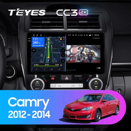 Navigatie Auto Teyes CC4 Toyota Camry 7 USA 2014-2017 6+64GB 10.36" QLED Octa-core 2.7Ghz, Android 4G Bluetooth 5.1 DSP - Img 2