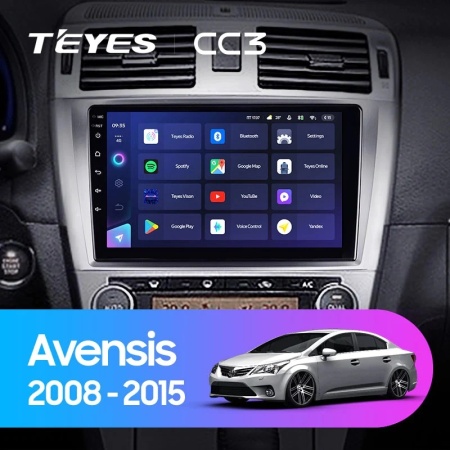 Navigatie Auto Teyes CC4L Toyota Avensis 3 2008-2015 6+64GB 9" QLED Qualcomm 2Ghz, Android 4G Bluetooth 5.1 DSP - Img 2