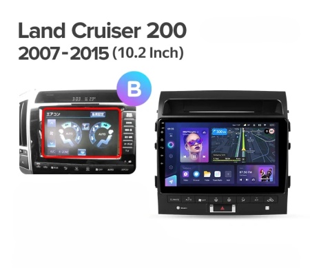 Navigatie Auto Teyes CC4L Toyota Land Cruiser 11 J200 2007-2015 6+64GB 10.2" QLED Qualcomm 2Ghz, Android 4G Bluetooth 5.1 DSP - Img 5
