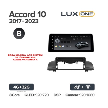 Navigatie Auto Teyes Lux One 360° Honda Accord 10 2018-2022 6+128GB 12.3" IPS Octa-core 2Ghz, Android 4G Bluetooth 5.1 DSP - Img 9
