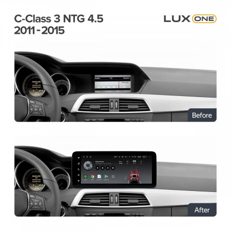 Navigatie auto Teyes Lux One Mercedes-Benz C Class W204 2011-2015 NTG 4.5 6+128GB 12.3 IPS Octa-Core 2.0 GHz Android 4G DSP Bluetooth 5.1 - Img 2