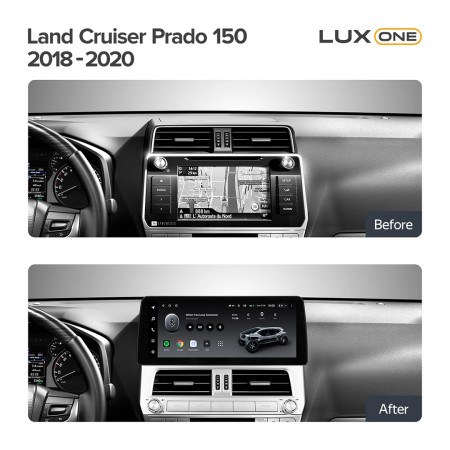 Navigatie Auto Teyes Lux One Toyota Toyota Land Cruiser Prado 150 2018-2020 6+128GB 12.3" IPS Octa-core 2Ghz, Android 4G Bluetooth 5.1 DSP - Img 3