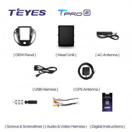 Navigatie Auto Teyes Tip Tesla TPRO 2 Ford Transit Custom 2012-2023 4+64GB 9.7&quot; QLED Octa-core 1.8Ghz Android 4G Bluetooth 5.1 DSP - Img 6