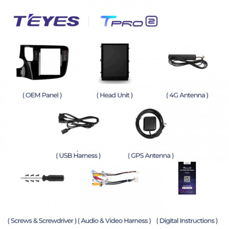 Navigatie Auto Teyes Tip Tesla TPRO 2 Mitsubishi Outlander 3 2013-2018 4+64GB 9.7" QLED Octa-core 1.8Ghz Android 4G Bluetooth 5.1 DSP - Img 7