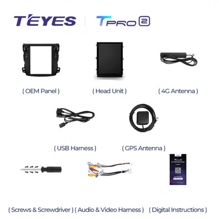 Navigatie Auto Teyes Tip Tesla TPRO 2 Peugeot 4007 2007-2012 4+64GB 9.7" QLED Octa-core 1.8Ghz, Android 4G Bluetooth 5.1 DSP - Img 4