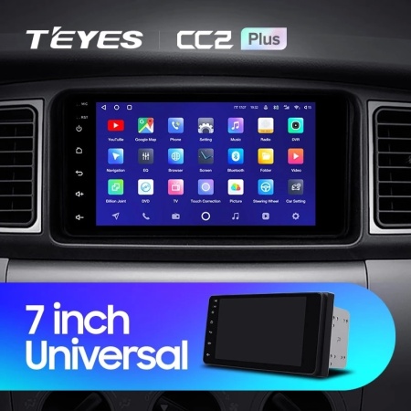 Navigatie Universala Toyota Teyes CC2 PLUS 7" 4+32 GB QLED Octa-core 1.8Ghz, Android 4G Bluetooth 5.1 DSP - Img 2