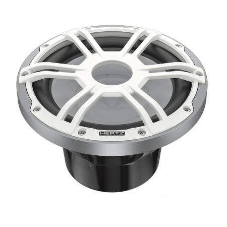 Subwoofer Marine Hertz HMS 10 S2-LD-G / SW, Negru / Alb, 250mm, 250W RMS, 2Ω - Img 2