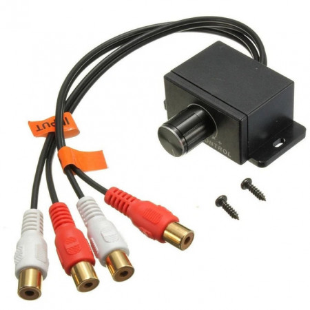 Telecomanda universala controller cu potentiometru reglare nivel semnal pentru amplificator subwoofer