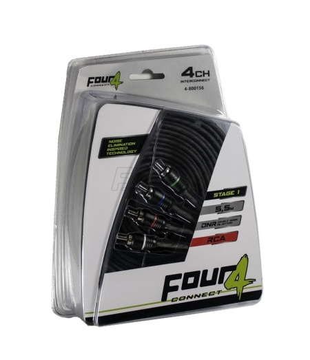 Cablu RCA Four Connect, 4-800156, Stage 1, 5.5 METRI, 4 canale - Img 2