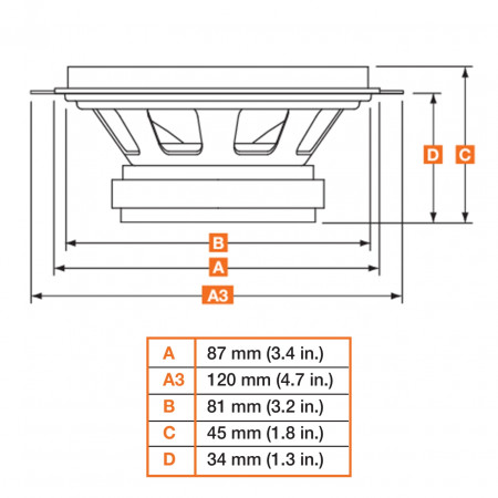 Difuzoare auto Hertz Dieci DCX 87.3, set coaxial 2 căi, 87mm, 30W RMS, 4Ω, 2 difuzoare - Img 4
