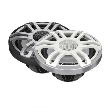 Difuzoare Marine Hertz HMX 6.5 S-LD/ SW / G, Alb / Negru, set coaxial 2 cai, 165mm, 75W RMS