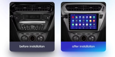 Navigatie Auto MOSS M3 Citroen C-Elysee 2012-2016 4+32GB 9" QLED Octa-core 2Ghz, Android 4G Bluetooth 5.1 DSP - Img 2