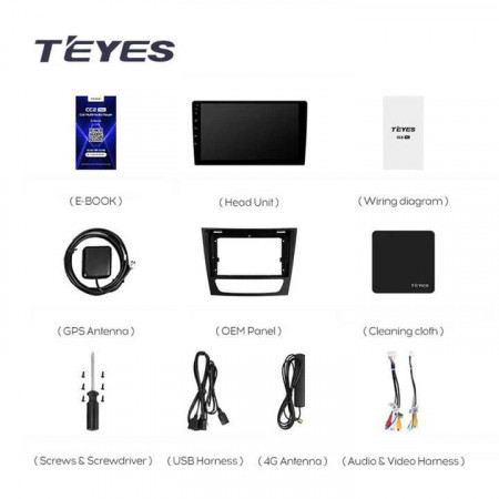 Navigatie Auto Teyes CC3 2K 360 Mercedes-Benz E Class W211 2002-2009 6+128GB 9.5" QLED Octa-core 2Ghz Android 4G Bluetooth 5.1 DSP - Img 8