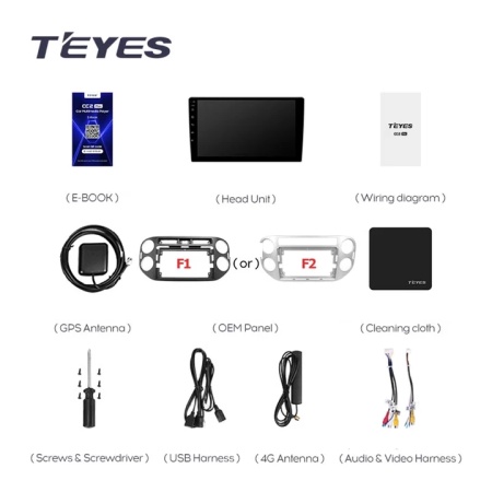 Navigatie Auto Teyes CC3 2K Volkswagen Tiguan 1 2006-2016 4+32GB 9.5" QLED Octa-core 2Ghz Android 4G Bluetooth 5.1 DSP - Img 10