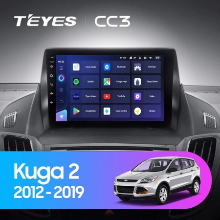 Navigatie Auto Teyes CC3 Ford Kuga 2013-2019 6+128GB 9" QLED Octa-core 1.8Ghz Android 4G Bluetooth 5.1 DSP - Img 2