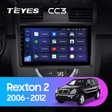 Navigatie Auto Teyes CC3 SsangYong Rexton 2 Y250 2006-2012 6+128GB 10.2&quot; QLED Octa-core 1.8Ghz, Android 4G Bluetooth 5.1 DSP - Img 2
