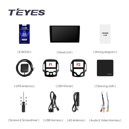 Navigatie Auto Teyes CC3L Hyundai i30 2007-2012 4+64GB 9" IPS Octa-core 1.6Ghz, Android 4G Bluetooth 5.1 DSP - Img 8