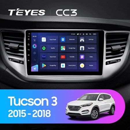 Navigatie Auto Teyes CC3L Hyundai Tucson 3 2015-2018 4+64GB 9" IPS Octa-core 1.6Ghz, Android 4G Bluetooth 5.1 DSP - Img 2