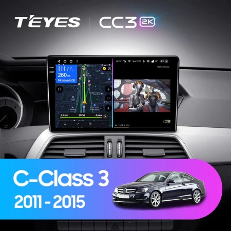 Navigatie Auto Teyes CC3L Mercedes-Benz C Class W204 2011-2015 4+32GB 9" IPS Octa-core 1.6Ghz, Android 4G Bluetooth 5.1 DSP - Img 2