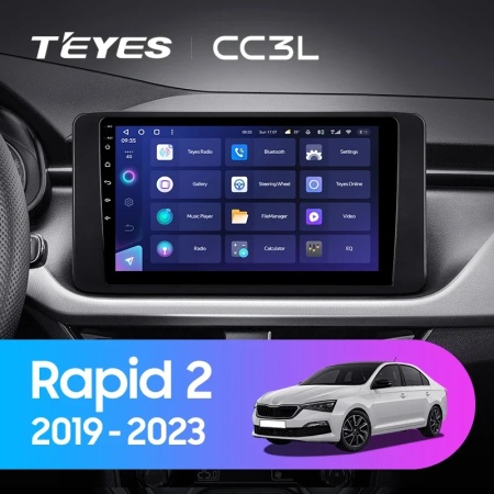 Navigatie Auto Teyes CC3L Skoda Rapid 2 2019-2023 4+32GB 10.2" IPS Octa-core 1.6Ghz, Android 4G Bluetooth 5.1 DSP - Img 2