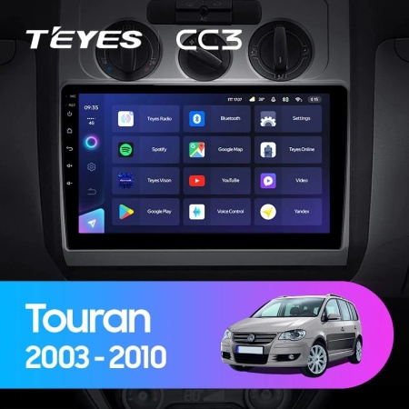 Navigatie Auto Teyes CC3L WiFi Volkswagen Touran 1 2003-2010 2+32GB 10.2" IPS Quad-core 1.3Ghz, Android Bluetooth 5.1 DSP - Img 2